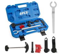 MOTOCOCHE Kit de 6 Herramientas de Sincronización del Motor, para EA211 1.0 1.2 1.4 1.6 FSI TSI TFSI, Compatible con Golf 7, Jetta, A3, Octavia, Seat Leon, reemplazo Correa distribución