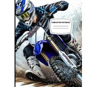 Motocross 120 pages 8.5 x 11 inches college ruled composition notebook