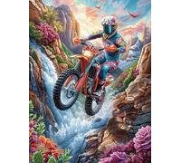 Motocross de montaña Rompecabezas 1000 Piezas Cartón Grueso para Parejas Cuentos de Hadas de Animales y Plantas Desarrollo Habilidades Pieza Decorativa Casa Pack Completo Regalo Cumpleaños 1000 PCS