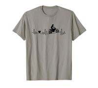 Motocross Enduro Latido del corazón ECG Dirt-Bike Motocross Motocross Camiseta