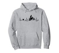 Motocross Enduro Latido del corazón ECG Dirt-Bike Motocross Motocross Sudadera con Capucha