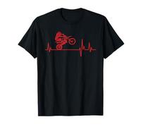 Motocross Latidos del corazón - Motociclista MX Biker Supermoto Camiseta