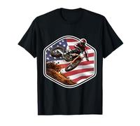 Motocross Patriotic American Dirt Bike Rider Motocross Moto USA Camiseta