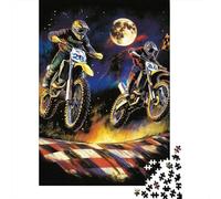 Motocross: Puzzle De 1000 Piezas para Explorar En Madera | Despierta Tu Curiosidad Y Creatividad