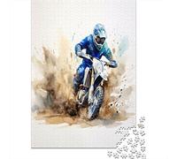 Motocross Rider Acción 1000 Pieza Stock De Cartas Premium Rompecabezas Conjunto para Adultos Desafío Juego Educativo Presente Divertido Paquete De Valor 52x38cm/1000pcs