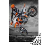 Motocross Rider Salto 1000 Piezas Cartón Resistente Rompecabezas Conjunto Pareja Socios Juego Desafiante Entrenamiento Cerebral 70x50cm/1000pcs