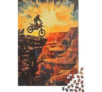 Motocross Rider Salto 1000 Piezas Stock De Cartas Premium Rompecabezas De Bricolaje Coleccionistas Entrenamiento Cerebral Decoración De Paredes 38x26cm/1000pcs