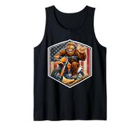 Motocross Sasquatch Dirt Bike Rider Bigfoot American USA MX Camiseta sin Mangas