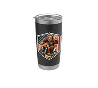 Motocross Sasquatch Dirt Bike Rider Bigfoot American USA MX Vaso térmico de acero inoxidable de doble pared