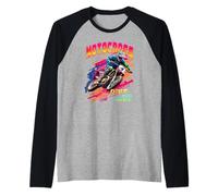 Motocross Supercross Race Dirt Bike Racing Dirt Never Hurt Camiseta Manga Raglan