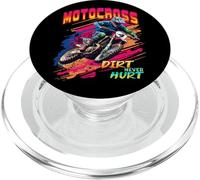 Motocross Supercross Race Dirt Bike Racing Dirt Never Hurt PopSockets PopGrip para MagSafe