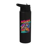 Motocross Supercross Race Dirt Bike Racing Dirt Never Hurt Stainless Steel Insulated Water Bottle