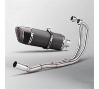 motocross Tubo De Conexión Del Silenciador Del Tubo Intermedio De Escape Completo De Motocicleta Racing Line Para Yamaha R3 R25 MT05 MT03(Style 4)