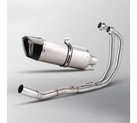 motocross Tubo De Conexión Del Silenciador Del Tubo Intermedio De Escape Completo De Motocicleta Racing Line Para Yamaha R3 R25 MT05 MT03(Style 1)
