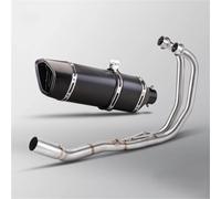motocross Tubo De Conexión Del Silenciador Del Tubo Intermedio De Escape Completo De Motocicleta Racing Line Para Yamaha R3 R25 MT05 MT03(Style 3)