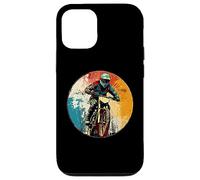 Motocross Vintage Dirt Bike Rider Off Rode Diseño Retro Carcasa para iPhone 12/12 Pro