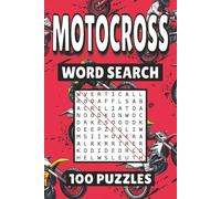 Motocross Word Search: 100 Pages of Puzzles, Word Scramble, Word Find, and Vocabulary Activities for Kids, Adults, and Seniors