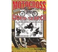 Motocross Word Search: Easy To Read Print With 50+ Puzzles About Motocross, Dirt Bikes, Riders, And More | 6x9 inch, 110 pages | Gift For Holidays, Vacations, and Spare Time