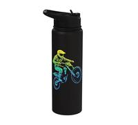 Motocross y Dirt Bike | Gráfico de Dirt Biking Stainless Steel Insulated Water Bottle
