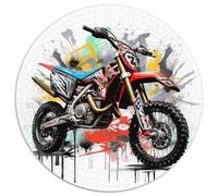 MotoCruz Bicicleta 1000 Piezas Sports Bike Puzzle Redondo, Puzzle Familiar, Presión Reducida, Difícil Adultos, Juguetes Educativos, Regalo, Aliviar Estrés, Rompecabezas Intelectual(67.5x67.5cm)