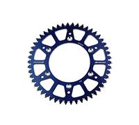 Motodak - Corona Scar 50 dientes de aluminio ultra Light antibarro paso 520 tipo srs530 azul