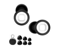 MotoEarplugs, AntiNoise Mute Earplugs, Ultra-Comfy Reusable NoiseReducing Earplugs for Sleep, FlexibleNoise Reduction Earplugs For Focus, For Sleeping, Concert, Work&Sound Reduction (Black)