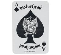 Motörhead Ace Of Spades Card Unisex Parche blanco-negro 100% poliéster