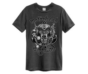 Motörhead Amplified Collection Snaggletooth Men's T-Shirt Charcoal Band Merch, B