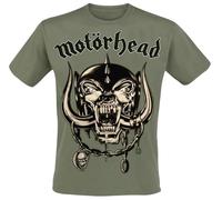 Motörhead Army Green Warpig Hombre Camiseta Aceituna L 100% algodón Regular