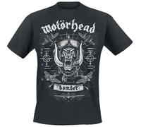 Motörhead Bomber Planes Hombre Camiseta Negro 100% algodón Regular