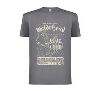 Motörhead Camiseta 'Motörhead Live and Loud T-Shirt' gris XL EUR