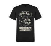 Motörhead Camiseta 'Motörhead Live and Loud T-Shirt' negro XXL EUR