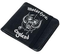 Motörhead England Hombre Cartera Negro Poliuretano