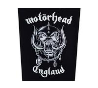 Motörhead England - Parche para coser en la espalda, Negro , 28.5 cm x 35 cm