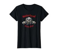 Motörhead Iron Fist Grind Ya Down Vintage Camiseta, Mujer, Negro, XL