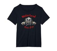 Motörhead Iron Fist Grind Ya Down Vintage Camiseta, Mujer Tallas Grandes, Negro, 1XL Grande