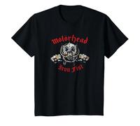 Motörhead Iron Fist Grind Ya Down Vintage Camiseta, Niños, Negro, 8 años