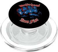 Motörhead Iron Fist Red Blue Skulls PopSockets PopGrip para MagSafe