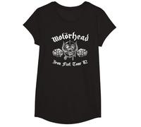 Motörhead Iron Fist Tour Vintage Camiseta, Niñas, Negro, M