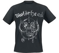 Motörhead Large Warpig Logo Hombre Camiseta Negro XL 100% algodón Regular