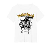 Motörhead - Live To Win White Camiseta, Mujer Tallas Grandes, Blanco, 6XL Grande