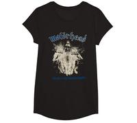 Motörhead No Sleep Til Hammersmith Vintage Camiseta, Niñas, Negro, S