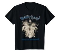 Motörhead No Sleep Til Hammersmith Vintage Camiseta, Niños, Negro, 8 años