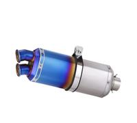 motoescape Para F750GS Para F850GS Para R1200GS 500X 400X silenciador | Universal 51MM Tubo Escape Motocicleta Silenciador Doble Orificio Slip On(Tipo B)