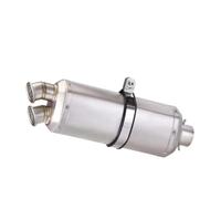 motoescape Para F750GS Para F850GS Para R1200GS 500X 400X silenciador | Universal 51MM Tubo Escape Motocicleta Silenciador Doble Orificio Slip On(Escribe un)
