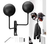 motofans Colgador Casco Moto Pared Perchero para Casco Soporte para colagar el Casco y la Chaqueta Gancho metálico Fabricación de aleaciones de Aluminio