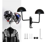 motofans Colgador Casco Moto Pared Perchero para Casco Soporte para colagar el Casco y la Chaqueta Gancho metálico Fabricación de aleaciones de Aluminio