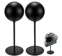 Motofans Soporte para casco de metal, soporte de metal giratorio para colgar de escritorio, soporte para casco de motocicleta, gorras, sombrero y casco de rugby (2)