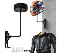 motofans Soportes de Casco Montaje de Pared en Aluminio - Ideal para Cascos y Accesorios