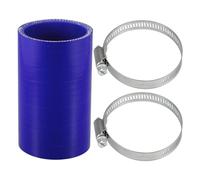 Motoforti 1 Set Manguera de Silicona para Automóvil de 51mm 2.01" ID y 100mm 3.94" de Longitud, Grado 0, Color Azul, con Abrazaderas, Manguera de Refrigerante Universal